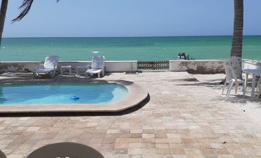 RENTA casa AMUEBLADA y EQUIPADA frente a PLAYA en CHUBURNA, Yucatan, Mexico