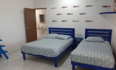 RENTA casa AMUEBLADA y EQUIPADA frente a PLAYA en CHUBURNA, Yucatan, Mexico