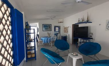 RENTA casa AMUEBLADA y EQUIPADA frente a PLAYA en CHUBURNA, Yucatan, Mexico