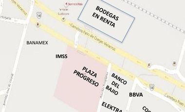 BODEGAS EN RENTA UBICADAS EN  TEJERIA, VERACRUZ, VER.