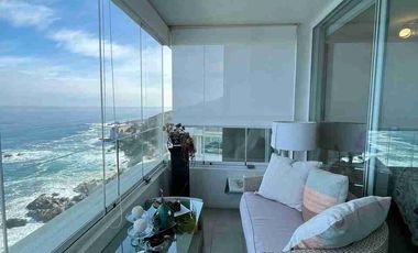 Oportunidad  gran Depto. rebajado en venta 2D 2B, con primera  vista al mar en Concón