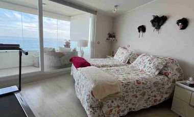 Oportunidad  gran Depto. rebajado en venta 2D 2B, con primera  vista al mar en Concón