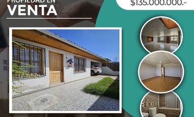 Se vende amplia, cómoda y hermosa casa de dos pisos, comuna La Calera.