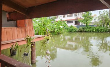 Authentic Thai Teak House with Private Pond   A Hidden Oasis in Bang Kruai, Nonthaburi (Thanakorn Village 2)