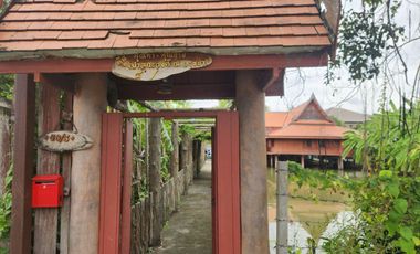 Authentic Thai Teak House with Private Pond   A Hidden Oasis in Bang Kruai, Nonthaburi (Thanakorn Village 2)