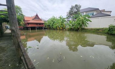 Authentic Thai Teak House with Private Pond   A Hidden Oasis in Bang Kruai, Nonthaburi (Thanakorn Village 2)