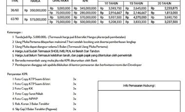 Promo Rumah Murah Cerme Gresik Perum Wisma Anugrah dekat jl. Raya
