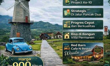 TANAH SHM MURAH DEKAT JAKARTA DIJALUR WISATA BOGOR