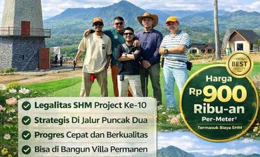 TANAH SHM MURAH DEKAT JAKARTA DIJALUR WISATA BOGOR