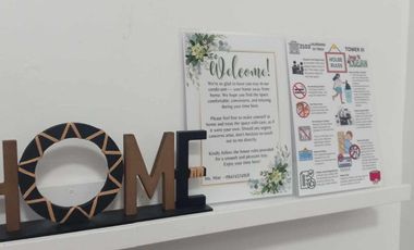 Fully Furnished 1 Bedroom condo with balcony and free access to swimming pool, gym, minipark & playground