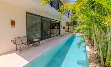 Casa independiente con gran alberca y jardín en La Veleta, Tulum