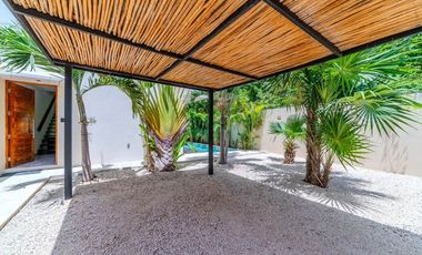 Casa independiente con gran alberca y jardín en La Veleta, Tulum
