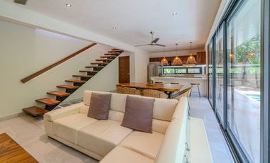 Casa independiente con gran alberca y jardín en La Veleta, Tulum