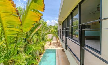 Casa independiente con gran alberca y jardín en La Veleta, Tulum
