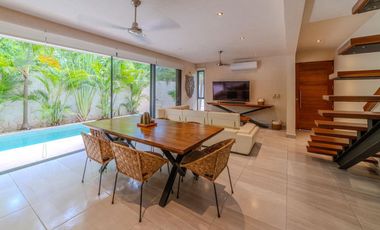 Casa independiente con gran alberca y jardín en La Veleta, Tulum