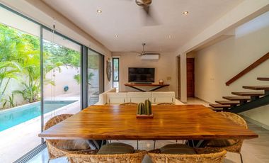 Casa independiente con gran alberca y jardín en La Veleta, Tulum