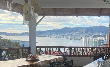 Acapulco Casa En Venta En Joyas De Brisamar Con Vista A La Bahía