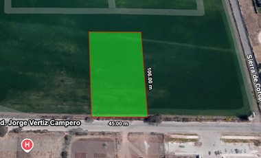 TERRENO EN RENTA BLVD. VERTIZ CAMPERO