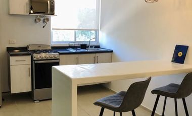 DEPARTAMENTO AMUEBLADO EN RENTA EN PUNTA ESTRELLA, PLAYA DEL CARMEN.