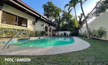 RH133 FOR RENT Furnished 4BR House with Pool in Ayala Alabang Village, Muntinlupa
