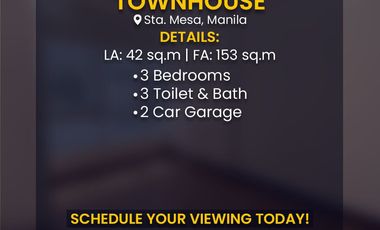 Townhouse For Sale in Sta. Mesa, Manila