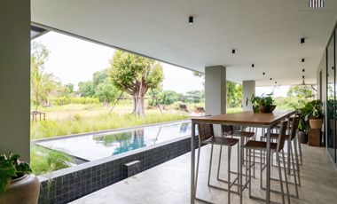 More Than a Home — A Sanctuary of Inspiration and Relaxation  For Sale: A Luxurious Riverside Vacation Home in Ayutthaya Modern, elegant