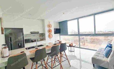 Alquilo departamento de 1 dormitorio en Torres Bellini I Completamente amoblado Incluye parqueo.