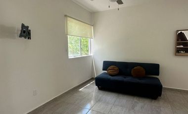 EN RENTA DEPARTAMENTO AMUEBLADO DE 2 RECAMARAS EN PUERTO MORELOS