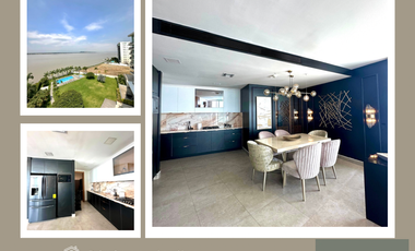 BLUE BAY-MOCOLI SAMBORONDON KM6, Alquilo Departamento amoblado 3 dormitorios $2700.
