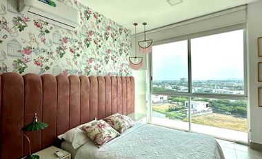 BLUE BAY-MOCOLI SAMBORONDON KM6, Alquilo Departamento amoblado 3 dormitorios $2700.