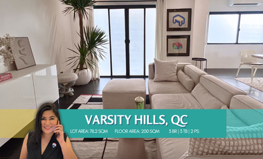 FOR SALE! Fully Furnished Corner Townhouse in Varsity Hills, Quezon City