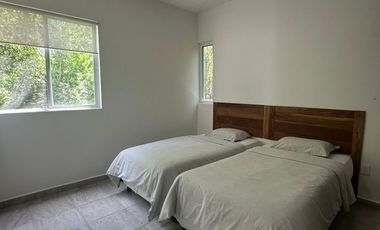FURNISHED 2-BEDROOM APARTMENT FOR RENT IN PUERTO MORELOS