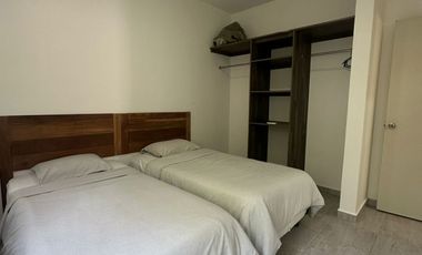 FURNISHED 2-BEDROOM APARTMENT FOR RENT IN PUERTO MORELOS