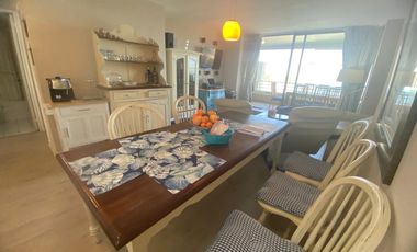 Impresionante depto vista al mar, 3er piso, 4 D, 3 baños, terraza 15 m2