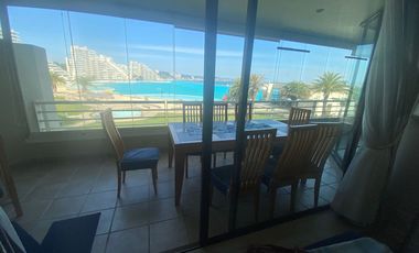 Impresionante depto vista al mar, 3er piso, 4 D, 3 baños, terraza 15 m2