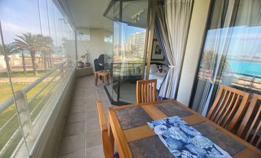 Impresionante depto vista al mar, 3er piso, 4 D, 3 baños, terraza 15 m2