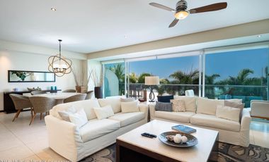 Elegante departamento en venta Frente al Mar en Planta Baja en Peninsula Vallarta – 3 Recámaras, Vistas Panorámicas