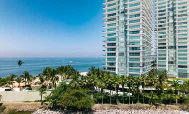 Elegante departamento en venta Frente al Mar en Planta Baja en Peninsula Vallarta – 3 Recámaras, Vistas Panorámicas