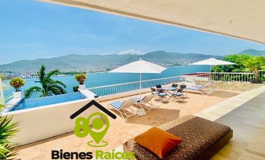 Casa En Venta en Acapulco Con Vista al Mar desde Cada Espacio
