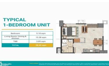 1 Bedroom Condo Unit for Sale, Casa Mira Towers