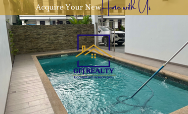House For Rent in an Exclusive Subdivision 4 Bedrooms plus 1 with Swimming Pool in Angeles City near Clark