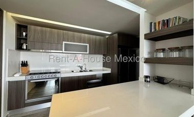 RENTA, Santa Fe Juriquilla. Departamento amueblado con estudio y 3 recámaras