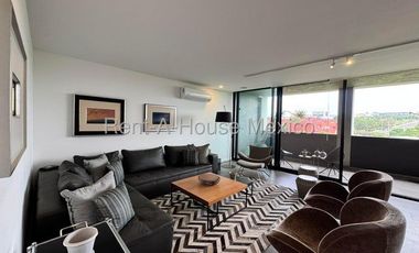 RENTA, Santa Fe Juriquilla. Departamento amueblado con estudio y 3 recámaras