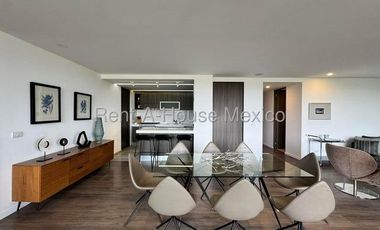 RENTA, Santa Fe Juriquilla. Departamento amueblado con estudio y 3 recámaras