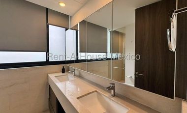 RENTA, Santa Fe Juriquilla. Departamento amueblado con estudio y 3 recámaras