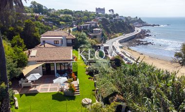 Casa en primera línea, playa la Boca, Concón.