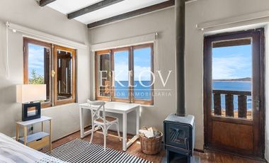 Casa en primera línea, playa la Boca, Concón.