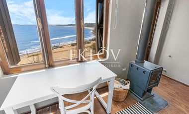 Casa en primera línea, playa la Boca, Concón.