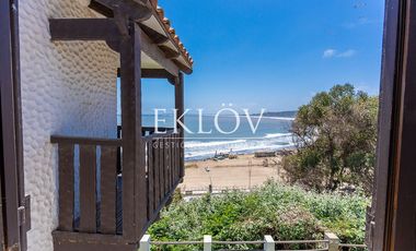 Casa en primera línea, playa la Boca, Concón.