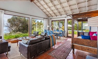 Casa en primera línea, playa la Boca, Concón.